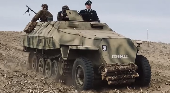 Solido 1/50, Blindé Sdkfz 251/10 3.7 cm Pak 36, Allemand Leibstandarte,Rare (69